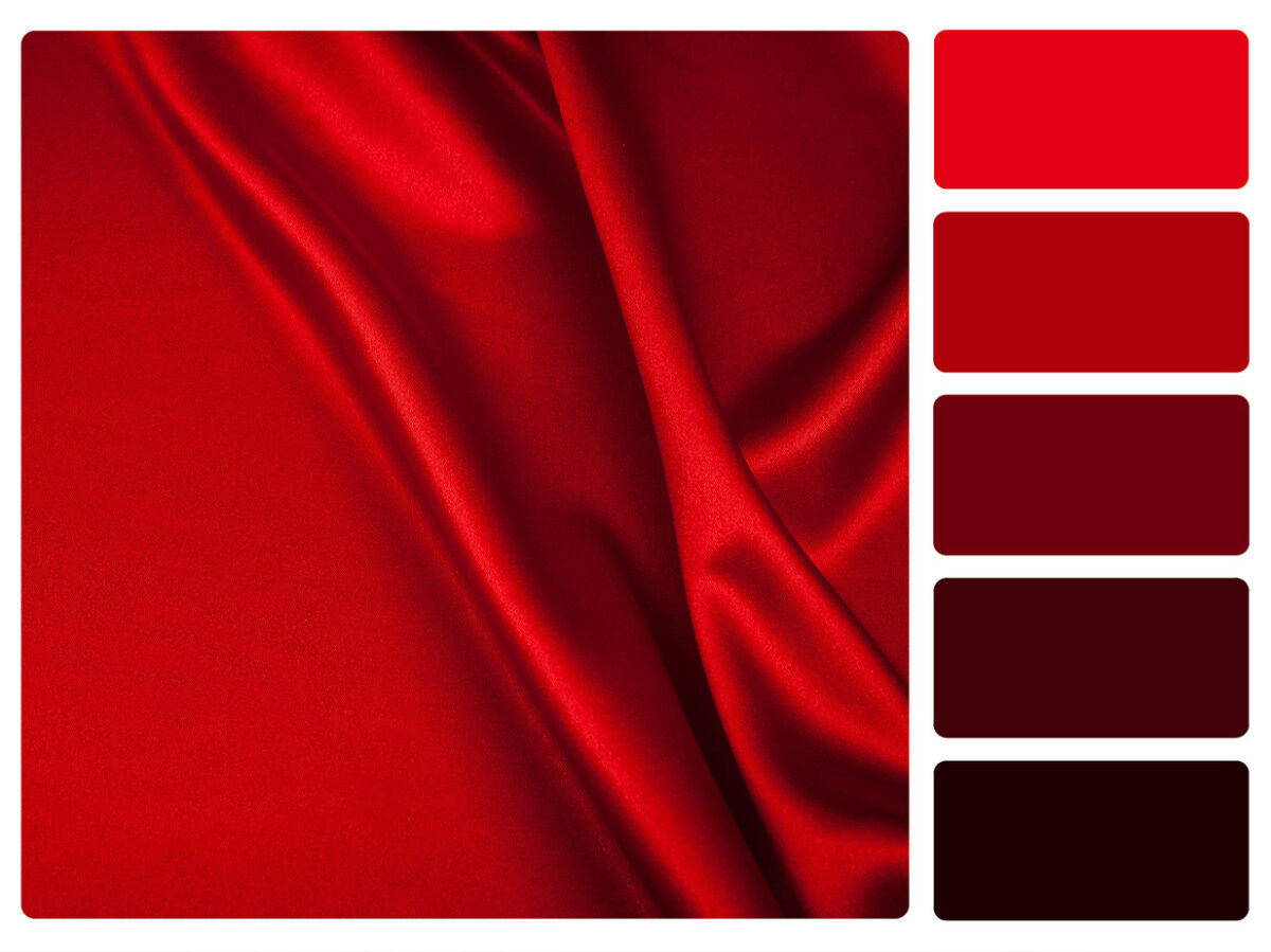 Palette de couleurs Satin Rouge - Échantillon